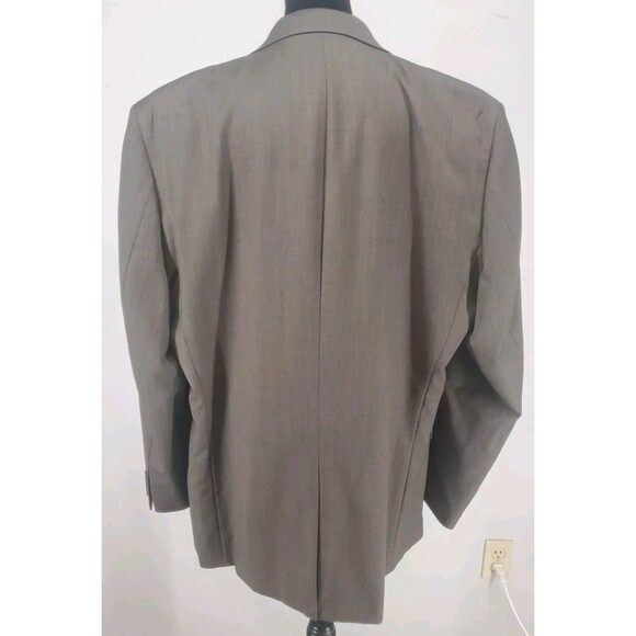 LRL Lauren Ralph Lauren Brown Gray Blazer Sports Coat Size 48 L 100% WOOL - Picture 4 of 7